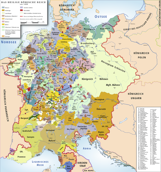 Heilige Römische Reich Karte Heiliges Römisches Reich deutscher Nation